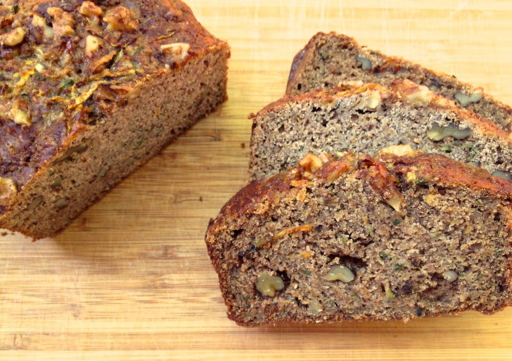 cow crumbs, gluten free, dairy free, zucchini bread, sweet bread, zucchini, dessert, breakfast bread