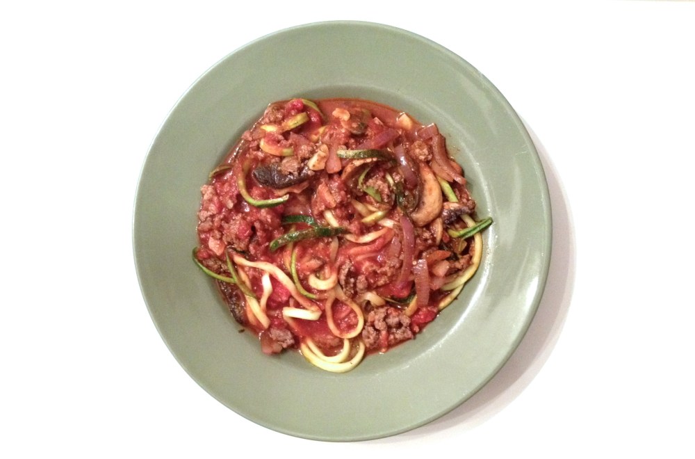 cow crumbs, gluten free, dairy free, paleo, zucchini, spirilized, paleo pasta, gluten free italian, zucchini pasta