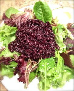 cow crumbs, gluten free, dairy free, forbidden rice, beet salad, 