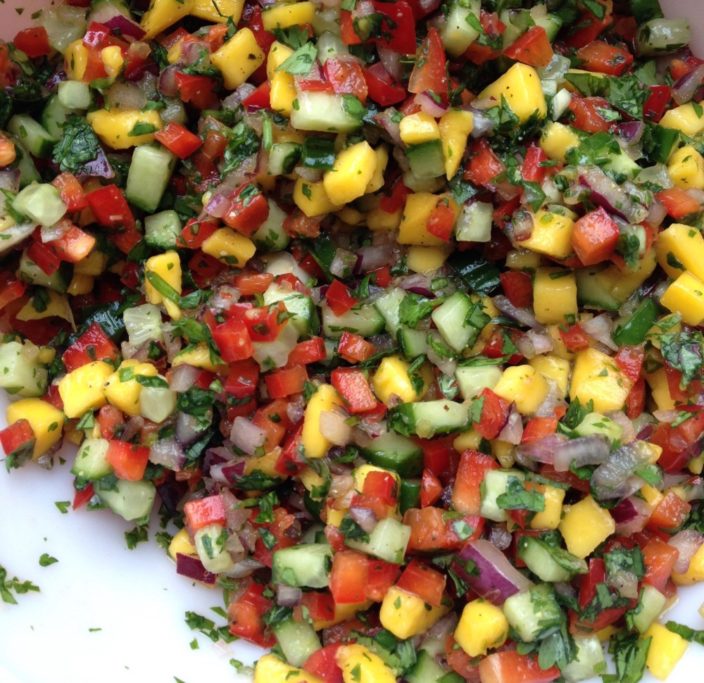 cow crumbs, gluten free, dairy free, salsa, mango salsa, mexican party, tacos, fresh, mexican food