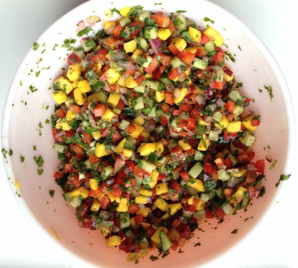 cow crumbs, gluten free, dairy free, salsa, mango salsa, mexican party, tacos, fresh, mexican food