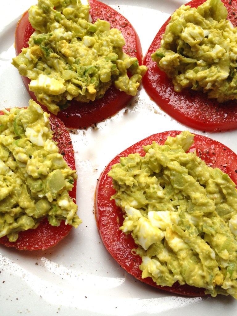cow crumbs, gluten free, dairy free, paleo, egg salad, avocado, hard boiled egg