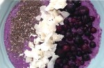 Blueberry smoothie bowl